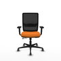 PIQUERAS Y CRESPO Silla de oficina Haches Naranja y Negro