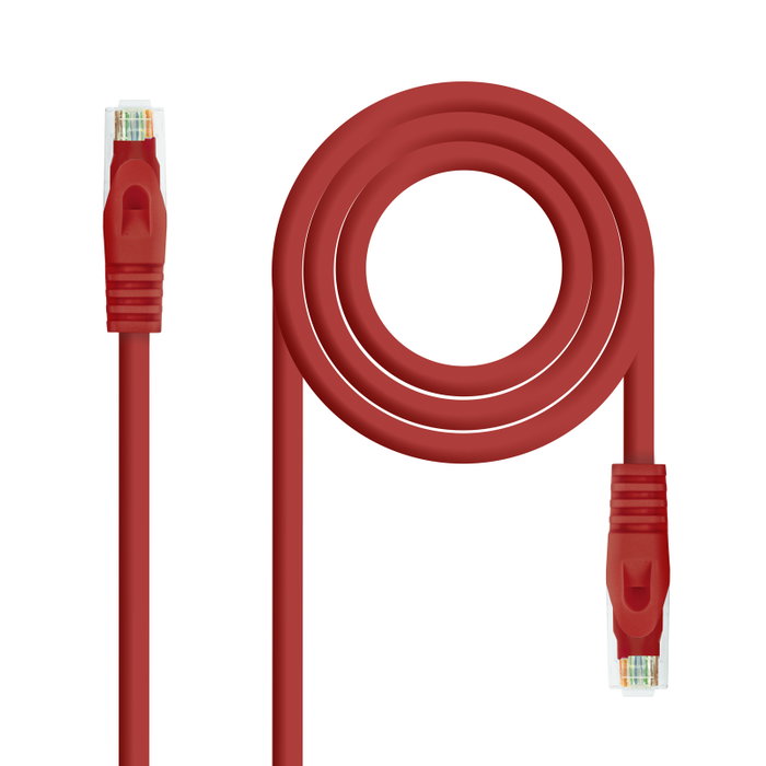Nanocable Cable de Red Cat6a UTP AWG24 25cm Rojo Nanocable Cable de Red Cat6a UTP AWG24 25cm Rojo