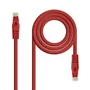 Nanocable Cable de Red Cat6a UTP AWG24 25cm Rojo