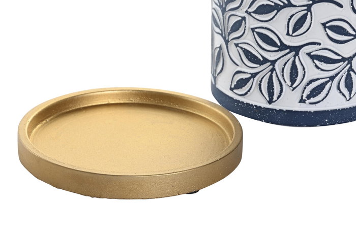 DKD Home Decor Maceta de Cemento con Plato Surtida 13x13x14 cm DKD Home Decor Maceta de Cemento con Plato Surtida 13x13x14 cm