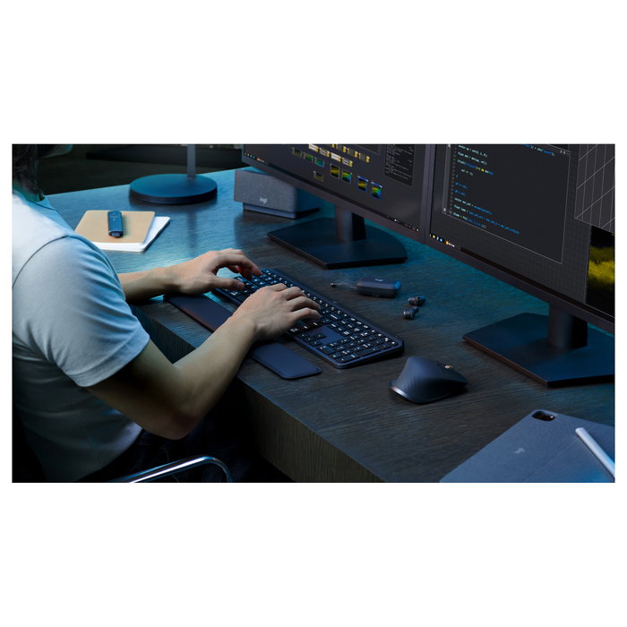 Logitech MX Keys S Combo Teclado y Ratón, Grafito, Nórdico