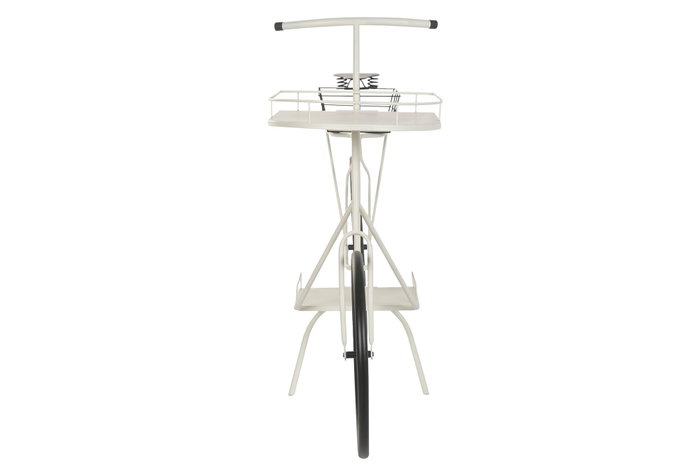 DKD Home Decor Expositor Metal Bicicleta Blanco