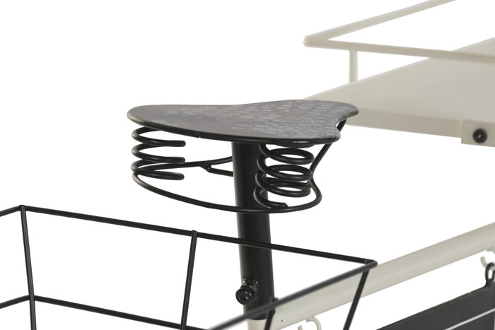 DKD Home Decor Expositor Metal Bicicleta Blanco