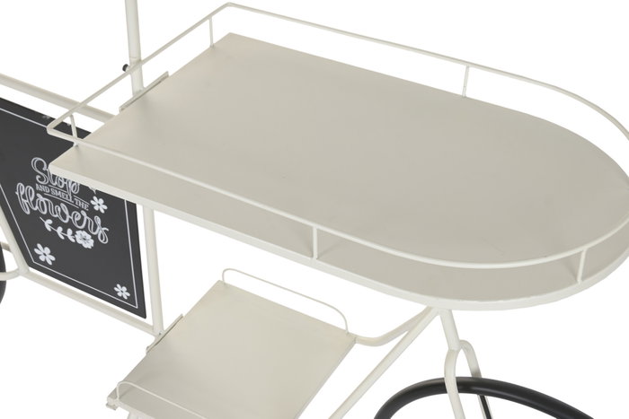 DKD Home Decor Expositor Metal Bicicleta Blanco