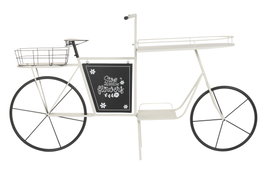 DKD Home Decor Expositor Metal Bicicleta Blanco