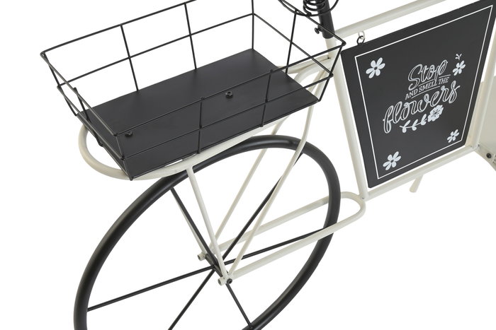 DKD Home Decor Expositor Metal Bicicleta Blanco
