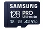 Samsung MB-MY128S Tarjeta microSDXC 128 GB PRO Ultimate UHS-I Clase 10 (U3/V30/A2) 200 MB/s para 4K, Drones, Cámaras, Smartphones y Videojuegos con Adaptador SD