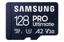 Samsung MB-MY128S Tarjeta microSDXC 128 GB PRO Ultimate UHS-I Clase 10 (U3/V30/A2) 200 MB/s para 4K, Drones, Cámaras, Smartphones y Videojuegos con Adaptador SD