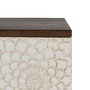 Mueble Recibidor Tallada Blanco-Marrón 80 X 39 X 80 cm