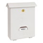 Arregui Buzón Individual Exterior Classic, Mediano (A4), Poliestireno Blanco, 27x11x34.6cm, Incluye Tarjetero y 2 Llaves