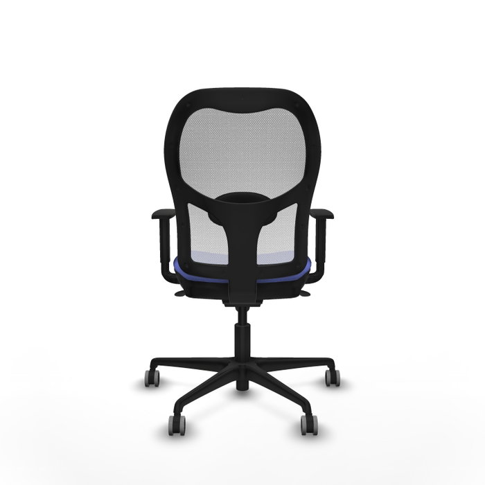 PIQUERAS Y CRESPO Silla de oficina Jorquera con mecanismo Sincro, tela Azul claro y malla Blanco PIQUERAS Y CRESPO Silla de oficina Jorquera con mecanismo Sincro, tela Azul claro y malla Blanco