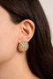 Heliophilia Silver Pendientes ELKGC68341 de metal con laca dorada