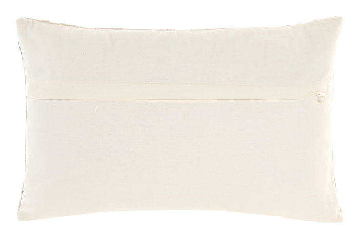 DKD Home Decor India 24 Cojín Crudo Bordado a Mano Algodón 30 x 50 cm (2 Unidades)