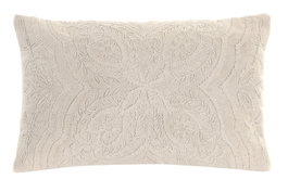 DKD Home Decor India 24 Cojín Crudo Bordado a Mano Algodón 30 x 50 cm (2 Unidades)