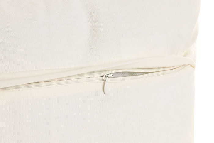 DKD Home Decor India 24 Cojín Crudo Bordado a Mano Algodón 30 x 50 cm (2 Unidades)