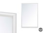 Giftdecor Espejo de Pared con Marco de Madera Blanco 80 x 120 cm