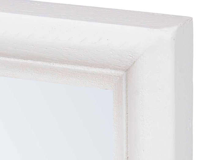 Giftdecor Espejo de Pared con Marco de Madera Blanco 80 x 120 cm