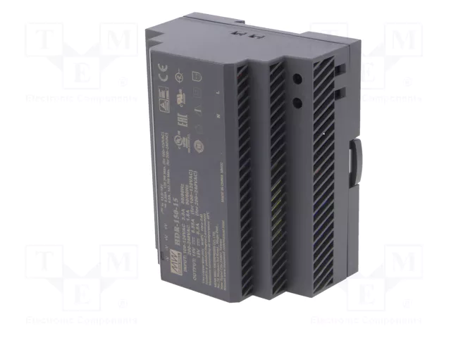 MEAN WELL HDR-150-15 Alimentador de impulso para carril DIN 142,5W 15VDC 9,5A MEAN WELL HDR-150-15 Alimentador de impulso para carril DIN 142,5W 15VDC 9,5A