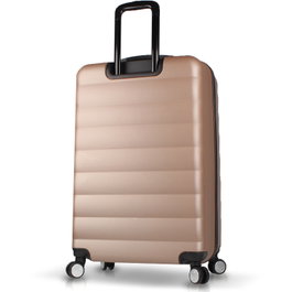 Zoozie Bags Maleta Dorada Grande 76 cm 100L ABS Viaje 4 Ruedas Dobles Cierre Codificado