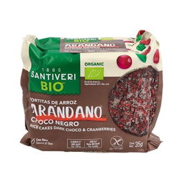 Santiveri Tortitas De Arroz Con Arandanos Y Chocolate Negro Sin Gluten 3X35Gr Ecológicas