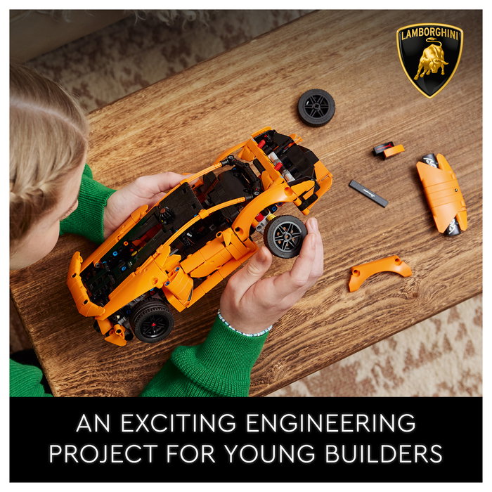 LEGO Technic 42196 Lamborghini Huracán Tecnica Orange Juego de Construcción 806 Piezas para Niños de 9 Años en Adelante LEGO Technic 42196 Lamborghini Huracán Tecnica Orange Juego de Construcción 806 Piezas para Niños de 9 Años en Adelante