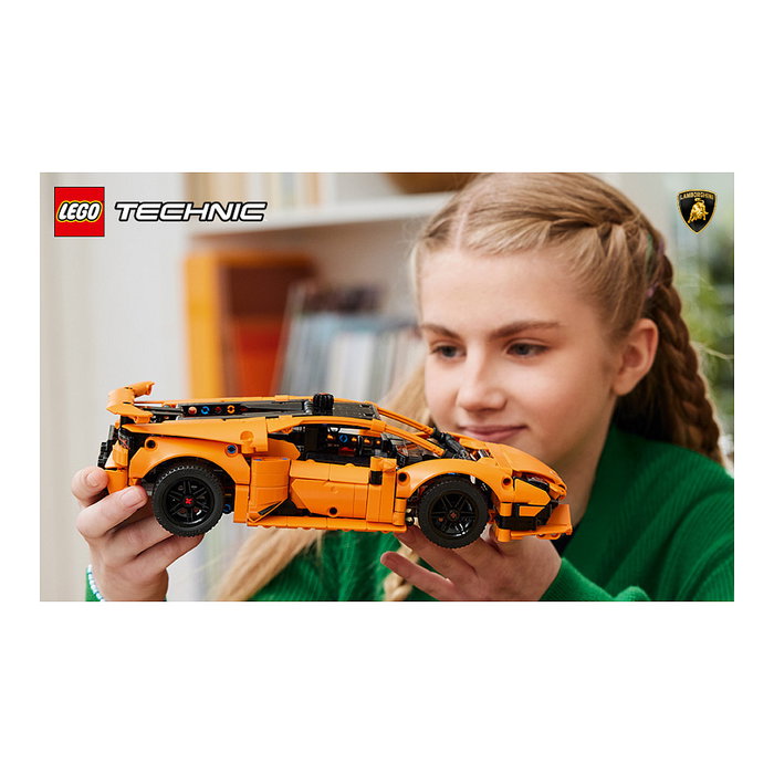 LEGO Technic 42196 Lamborghini Huracán Tecnica Orange Juego de Construcción 806 Piezas para Niños de 9 Años en Adelante LEGO Technic 42196 Lamborghini Huracán Tecnica Orange Juego de Construcción 806 Piezas para Niños de 9 Años en Adelante