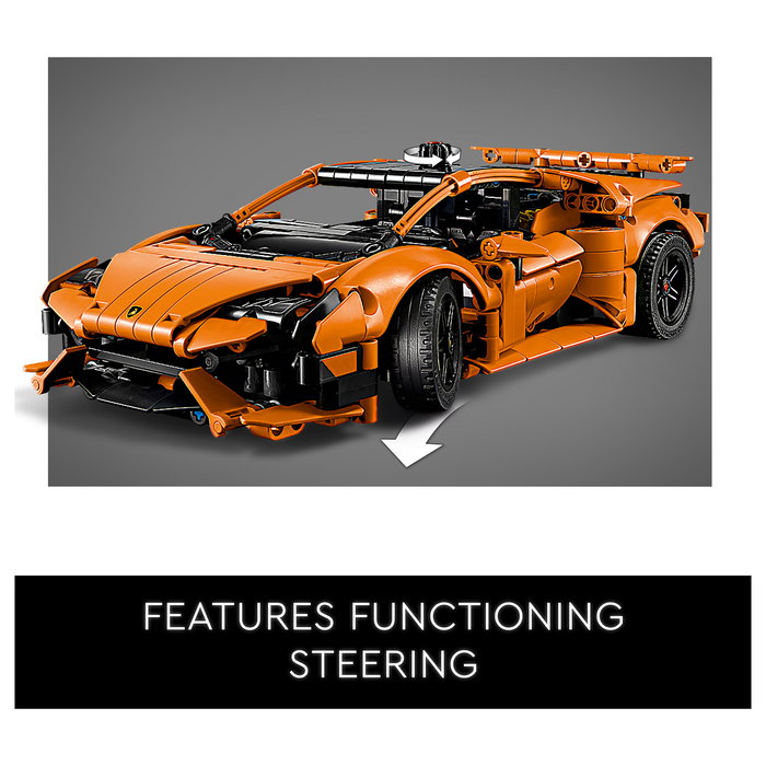 LEGO Technic 42196 Lamborghini Huracán Tecnica Orange Juego de Construcción 806 Piezas para Niños de 9 Años en Adelante LEGO Technic 42196 Lamborghini Huracán Tecnica Orange Juego de Construcción 806 Piezas para Niños de 9 Años en Adelante