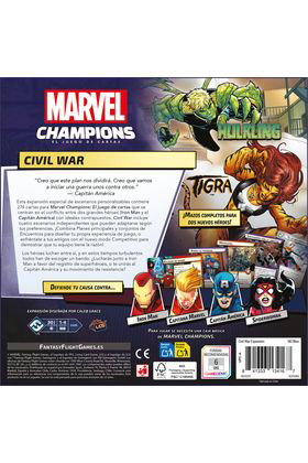 Asmodee Editions Iberica Slu Marvel Champions LCG: Civil War Expansion