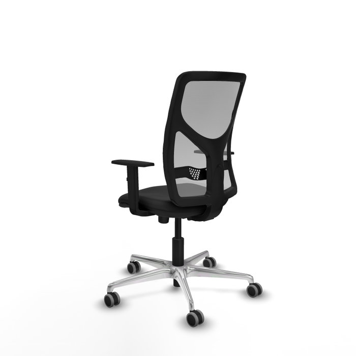 PIQUERAS Y CRESPO Silla de oficina Motilla con mecanismo Sincro, Negro/Gris