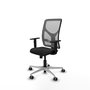 PIQUERAS Y CRESPO Silla de oficina Motilla con mecanismo Sincro, Negro/Gris