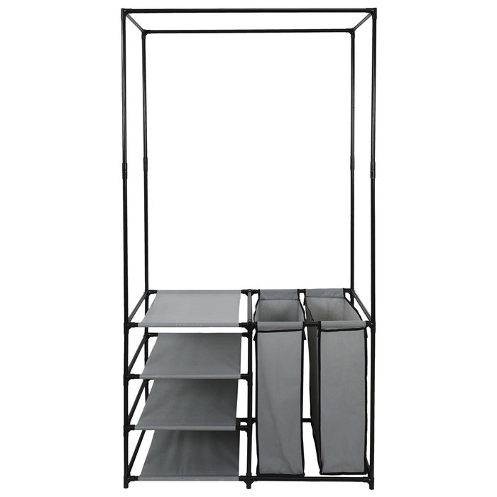 Je cherche une Idee Perchero Vestidor Abierto con 3 Espacios, Bolsas y Baldas, Soporta 25kg, 87x43.5x163.5cm