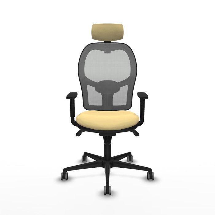 PIQUERAS Y CRESPO Silla de oficina Jorquera Sincro Crema y Gris PIQUERAS Y CRESPO Silla de oficina Jorquera Sincro Crema y Gris