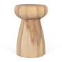 DKD Home Decor Mesita Auxiliar de Madera Mungur Tallada Natural
