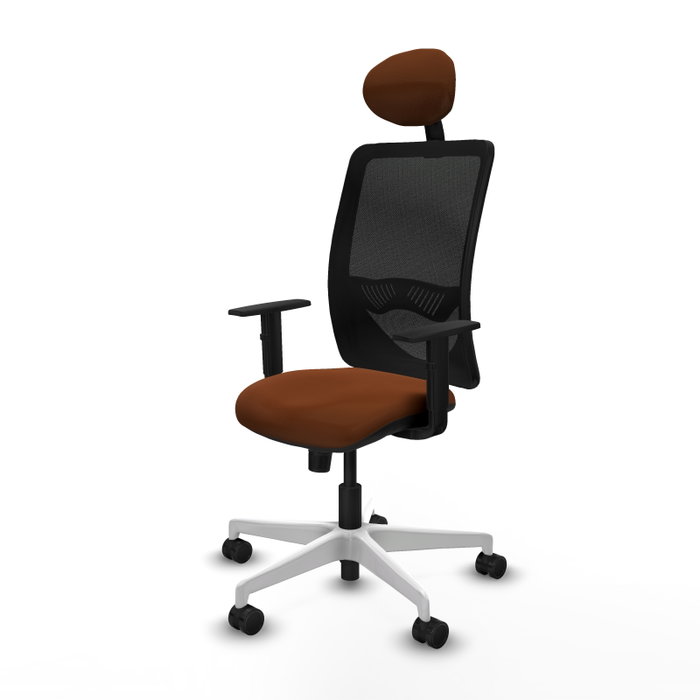 PIQUERAS Y CRESPO Silla de oficina Zulema con mecanismo Sincro, Marrón y Negro PIQUERAS Y CRESPO Silla de oficina Zulema con mecanismo Sincro, Marrón y Negro