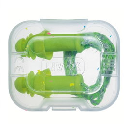 Uvex Tapones auditivos reutilizables con cordón whisper+ caja de 50 pares