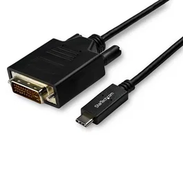 Startech Cable Adaptador USB-C a DVI 3m 1920x1200 Negro Conversor de Video USB Tipo C