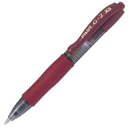 PILOT Bolígrafo G-2 Pixie Burdeos Punta 0,7mm (Pack de 12)