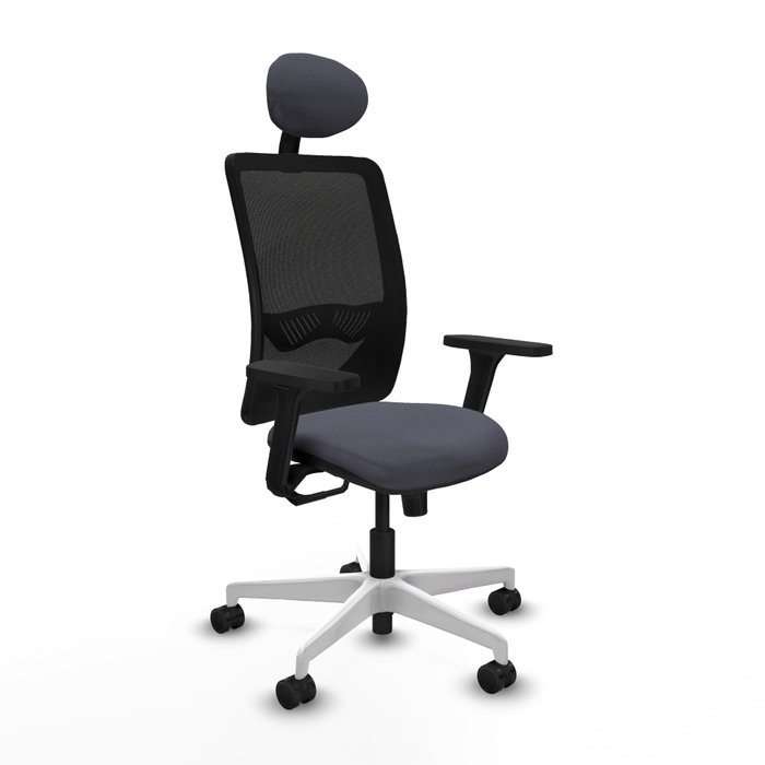 PIQUERAS Y CRESPO Silla de oficina Zulema con mecanismo Sincro, Gris oscuro y Negro PIQUERAS Y CRESPO Silla de oficina Zulema con mecanismo Sincro, Gris oscuro y Negro