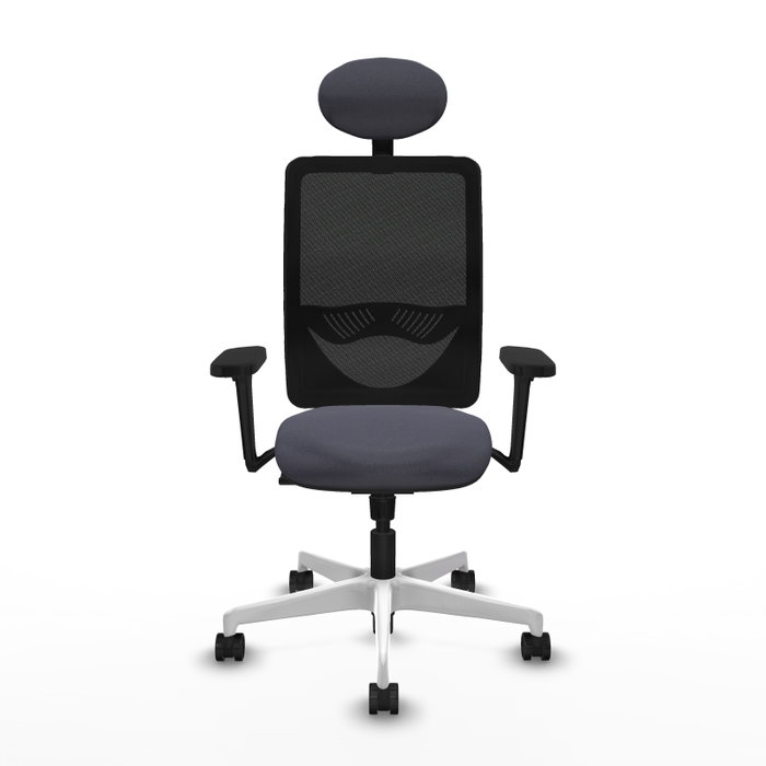 PIQUERAS Y CRESPO Silla de oficina Zulema con mecanismo Sincro, Gris oscuro y Negro PIQUERAS Y CRESPO Silla de oficina Zulema con mecanismo Sincro, Gris oscuro y Negro