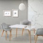 Home Deco Factory Mesa Rectangular Blanca