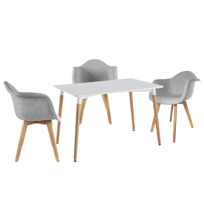 Home Deco Factory Mesa Rectangular Blanca