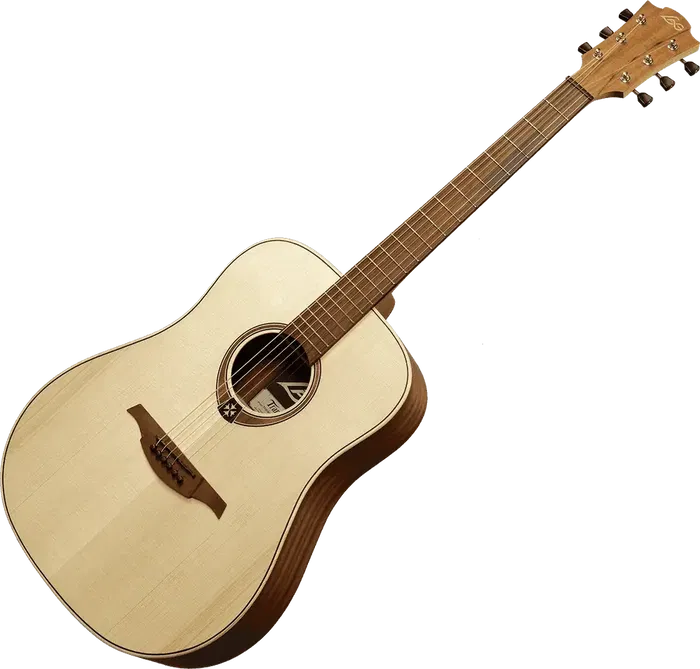 LAG Guitarra Acústica Folk Dreadnought Tramontane 70 - Natural Lag Satinado Tapa Abeto Engelmann Macizo