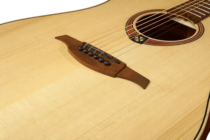 LAG Guitarra Acústica Folk Dreadnought Tramontane 70 - Natural Lag Satinado Tapa Abeto Engelmann Macizo