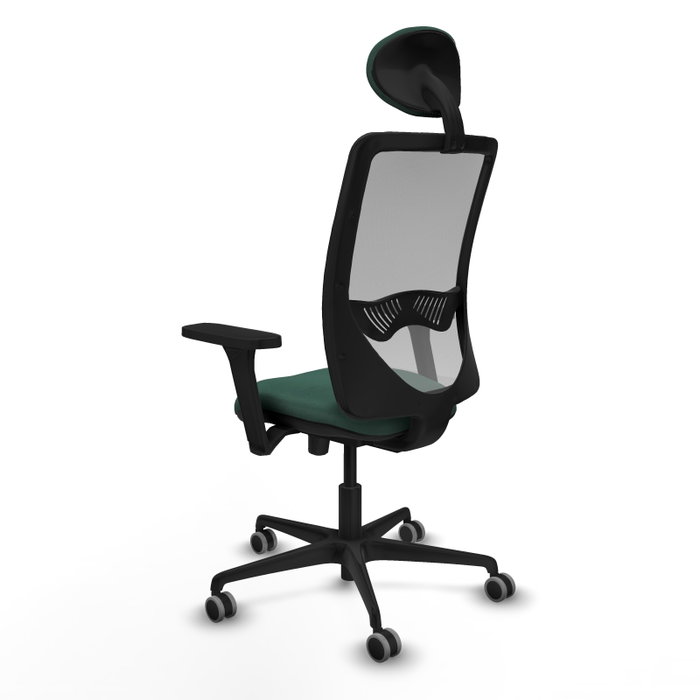 PIQUERAS Y CRESPO Silla de oficina Zulema con mecanismo Sincro/Traslack, Verde botella y Gris PIQUERAS Y CRESPO Silla de oficina Zulema con mecanismo Sincro/Traslack, Verde botella y Gris