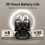 Vention NBSB0 Auriculares Inalámbricos Open Ear con ANC, Bluetooth 5.4, Resistencia al Agua IPX4, Autonomía de 8 Horas, Color Negro