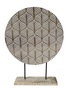 DKD Home Decor Decoración de Mango y Metal Hoja Natural PIKOH