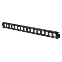DIGITUS Patchpanel 1HE 16-Port ungeschirmt schwarz