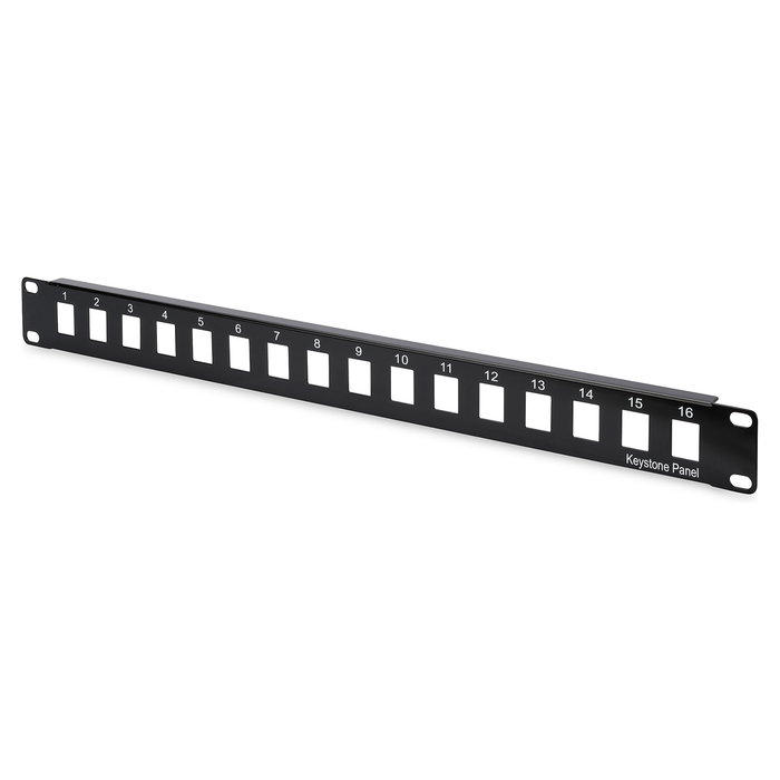 DIGITUS Patchpanel 1HE 16-Port ungeschirmt schwarz DIGITUS Patchpanel 1HE 16-Port ungeschirmt schwarz