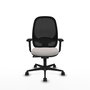 PIQUERAS Y CRESPO Silla de oficina Cilanco con mecanismo Sincro Blanco/Negro