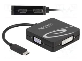 DeLOCK 63129 Adaptador de gráficos USB Type-C™ para VGA, DVI, HDMI o DisplayPort